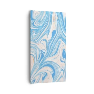 Tablou pe pânză - Splash în turcoaz - 55x100 cm