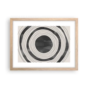 Poster în ramă de stejar deschis - Direct la subiect - 40x30 cm