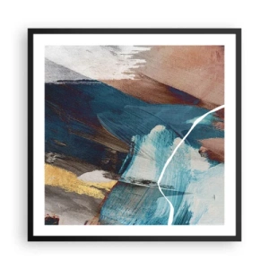 Poster în ramă neagră - Cu fler și energie - 60x60 cm