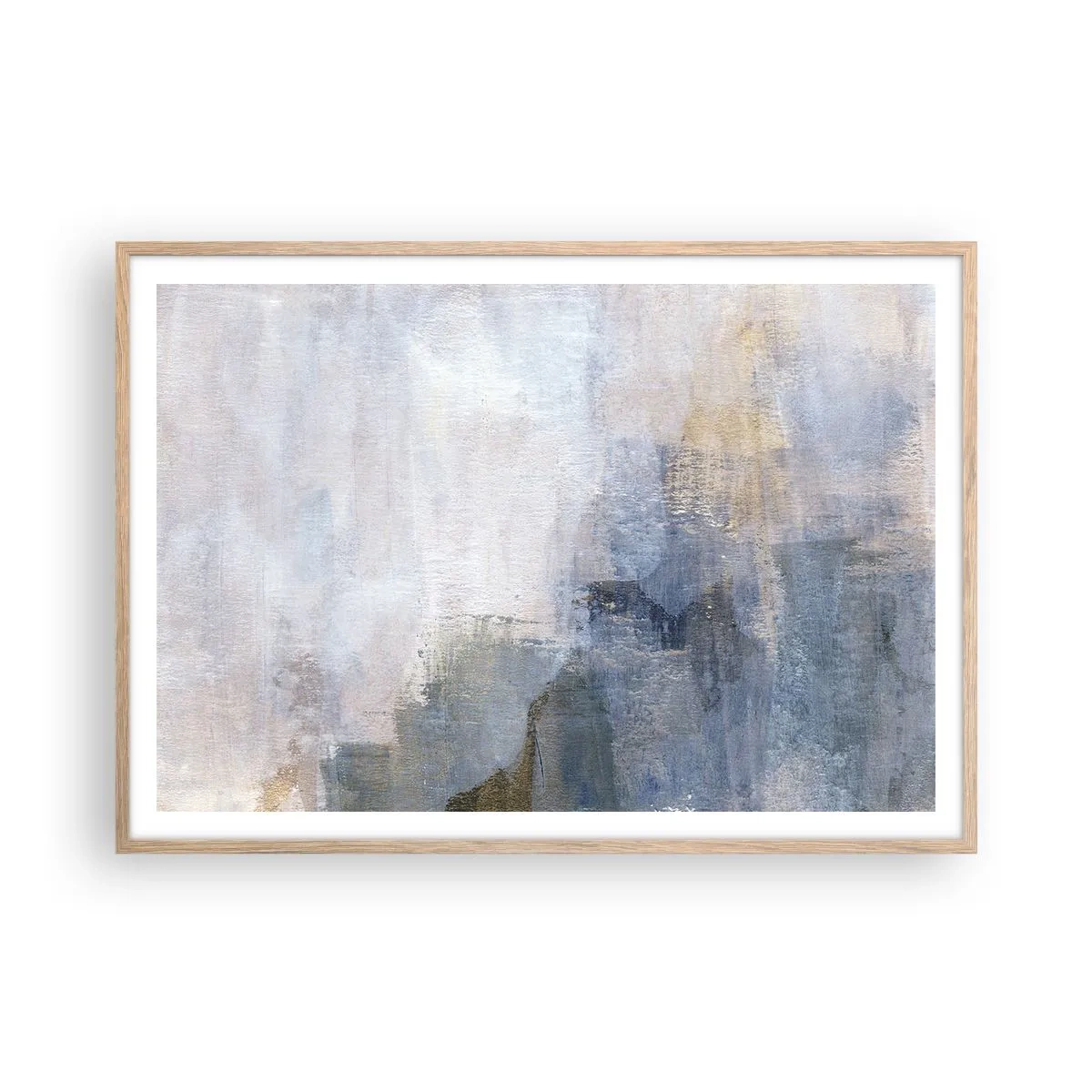 Poster în ramă de stejar deschis - Tonuri  și acorduri de culoare - 100x70 cm