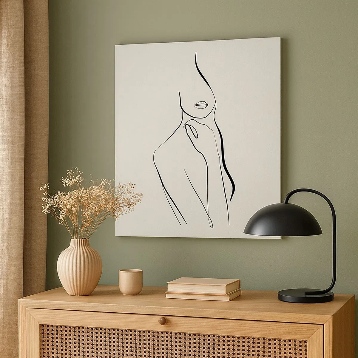 Tablou pe pânză - Val de melancolie - 30x30 cm