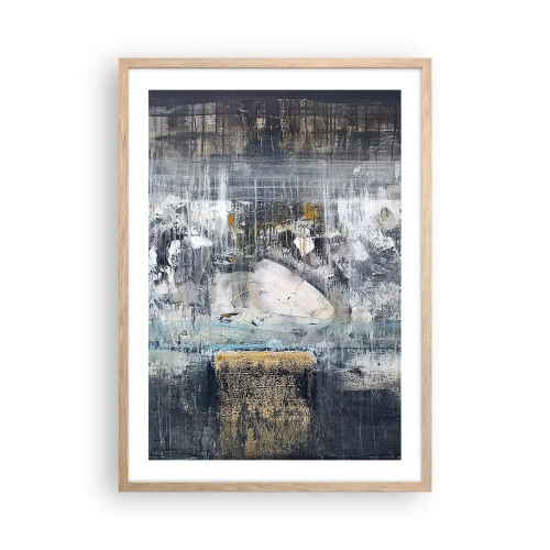 Poster în ramă de stejar deschis - Ca pe gheață, ca pe asfalt - 50x70 cm