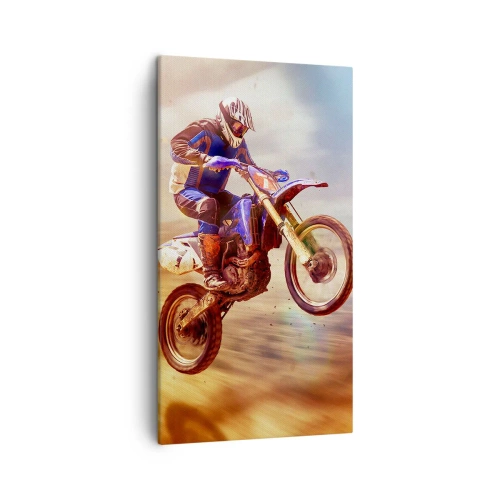 Tablou pe pânză - Nebunie motociclistă - 45x80 cm