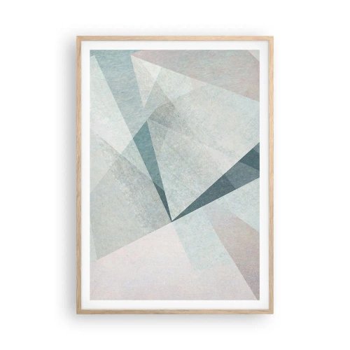 Poster în ramă de stejar deschis - Calm și totuși dinamic - 70x100 cm