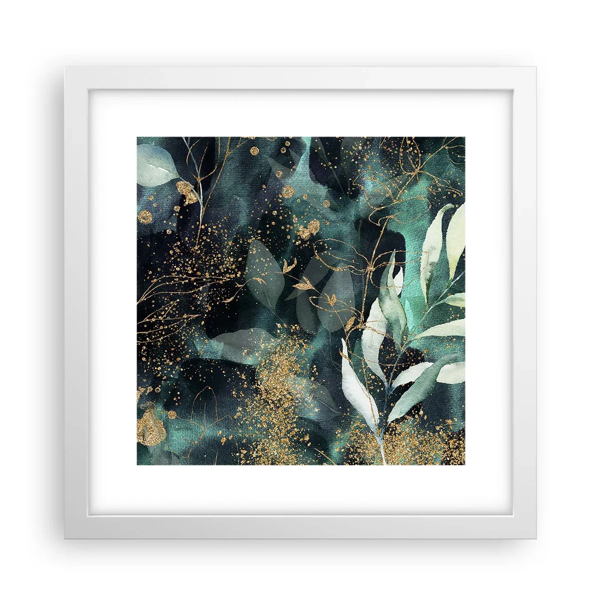 Poster în ramă albă - Grădina fermecată - 30x30 cm