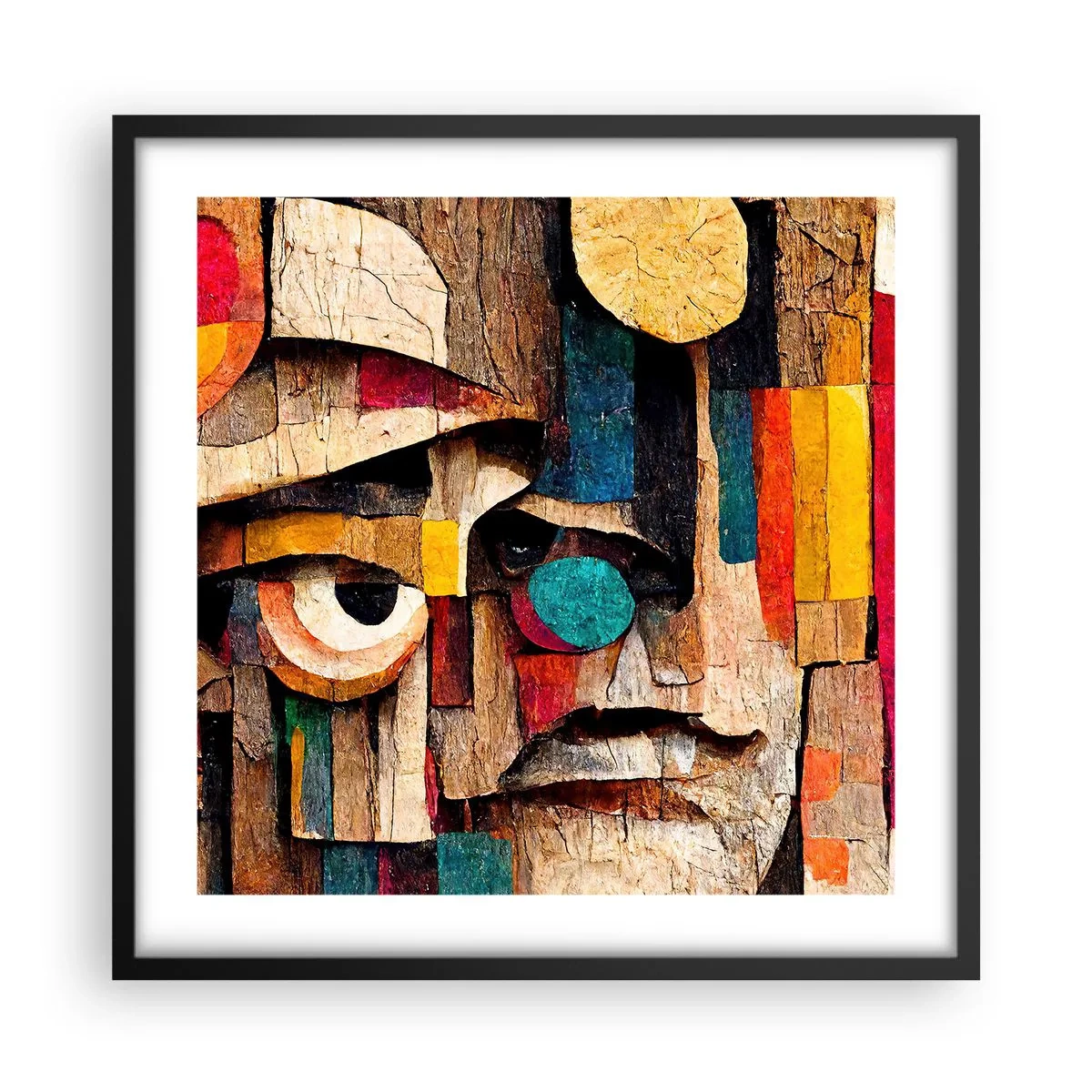 Poster în ramă neagră - Te văd... - 50x50 cm