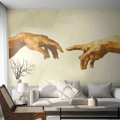 Tapet Autoadeziv Deluxe Sticker - Geometrie divină - Artă Modernă, Mâinile, Bucată - 300x210 cm