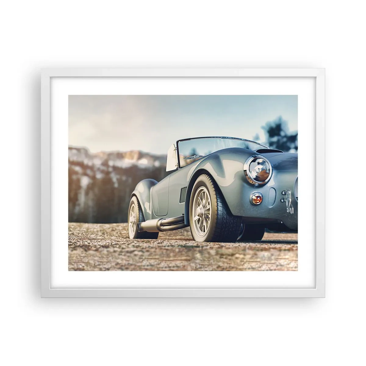 Poster în ramă albă - Pentru că stilul contează - 50x40 cm