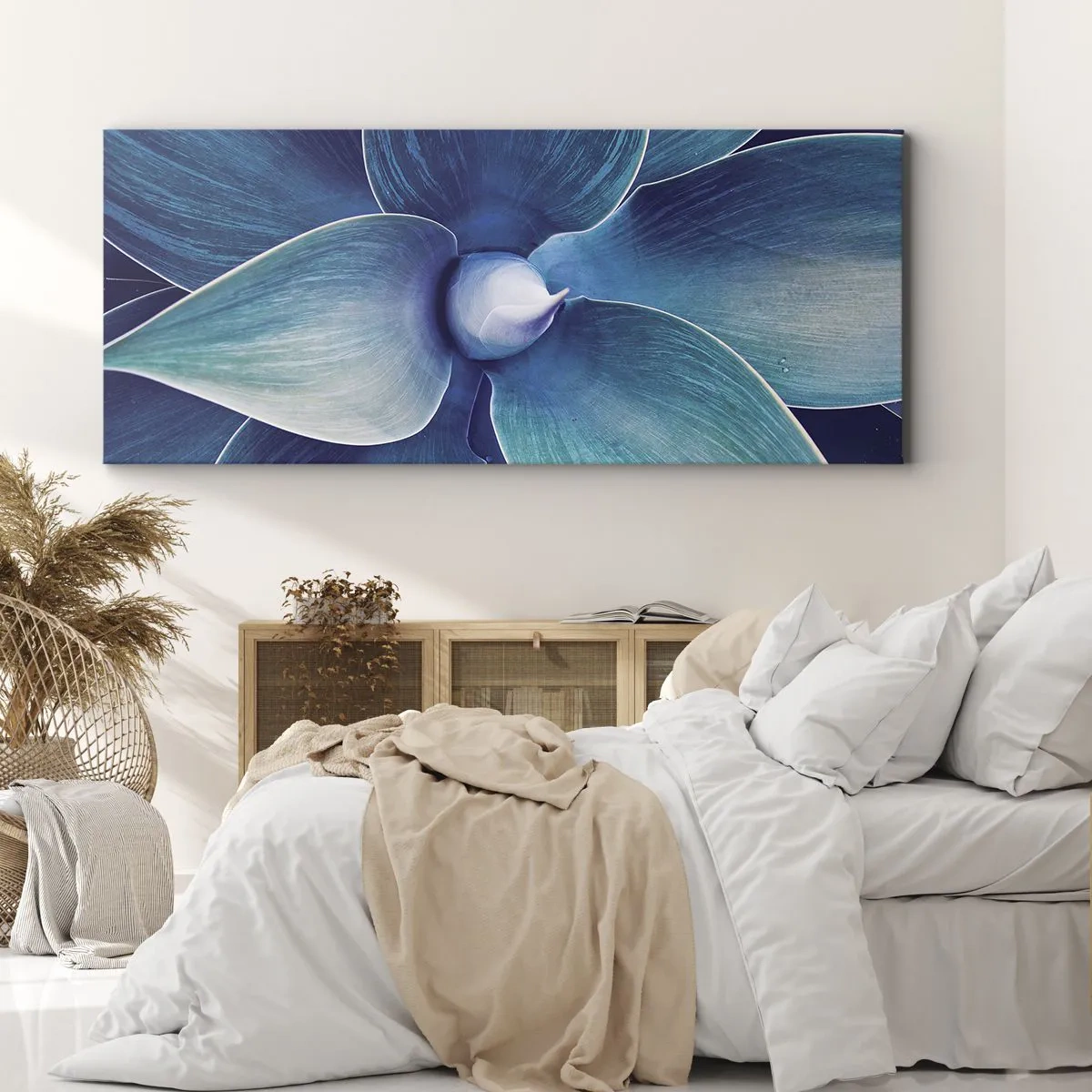 Tablou pe pânză - A furat albastrul de la cer - 100x40 cm