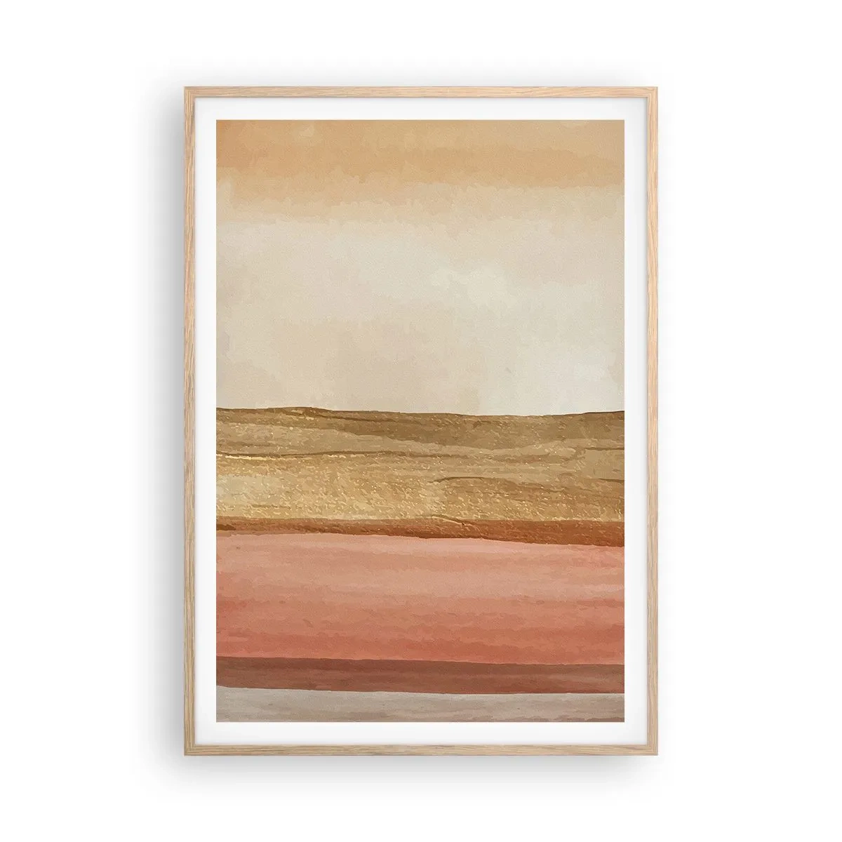 Poster în ramă de stejar deschis - Compoziție verticală - 70x100 cm