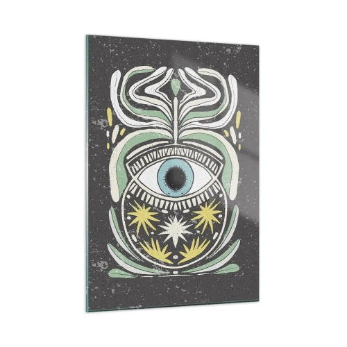 Tablou pe sticlă - Ritualuri tribale - 50x70 cm