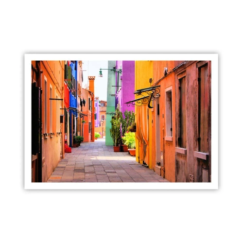 Poster - Aleea curcubeului - 100x70 cm