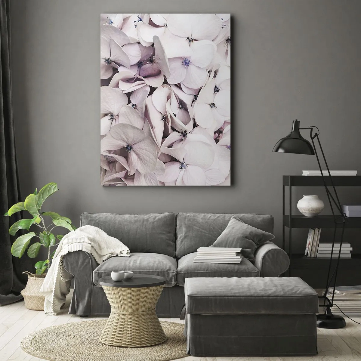 Tablou pe pânză - Într-un potop de flori - 50x70 cm
