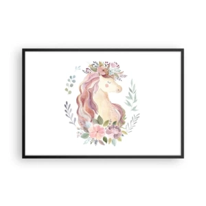 Poster în ramă neagră - O invitație în lumea basmelor - 91x61 cm