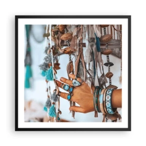 Poster în ramă neagră - Comori locale - 60x60 cm