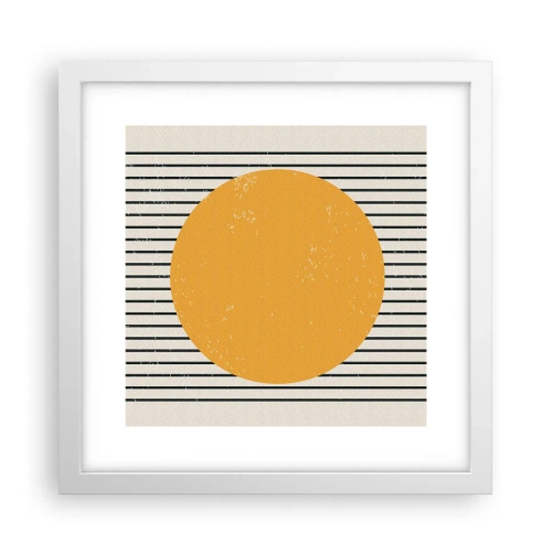 Poster în ramă albă - Puterea simplității - 30x30 cm