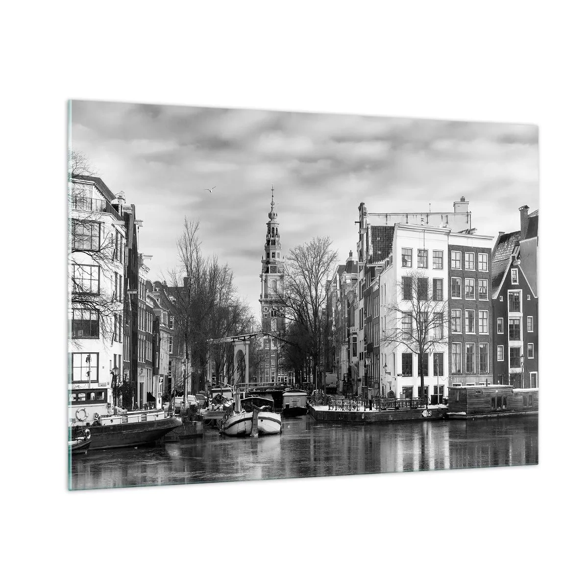 Tablou pe sticlă - Amsterdam vibes - 100x70 cm