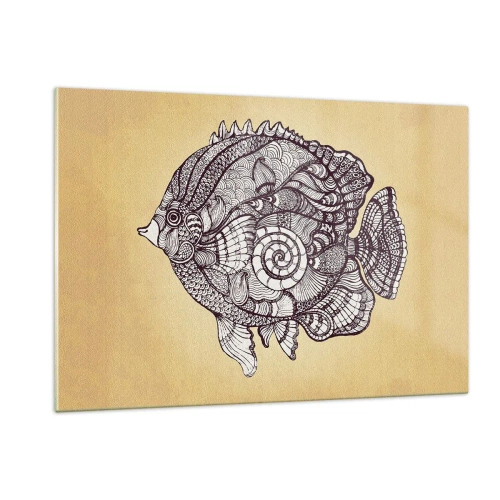 Tablou pe sticlă - Dintr-un ocean de ornamente - 120x80 cm