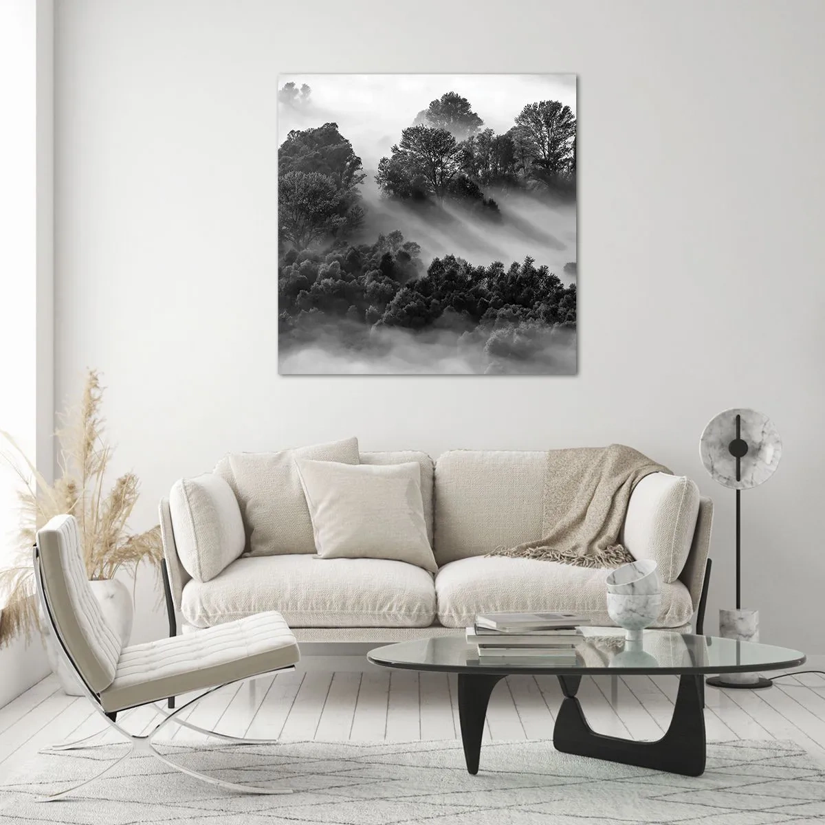 Tablou pe sticlă - Trezindu-se din somn - 50x50 cm