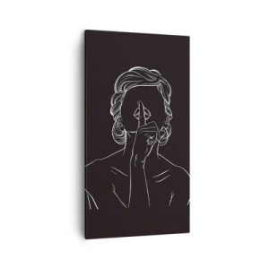 Tablou pe pânză - Frumusețea înflorește în tăcere - 45x80 cm