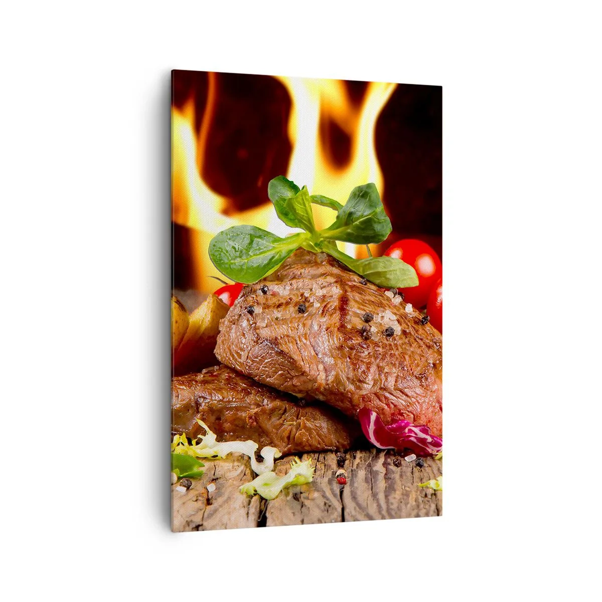 Tablou pe pânză - Înconjurată de ardoare - 80x120 cm