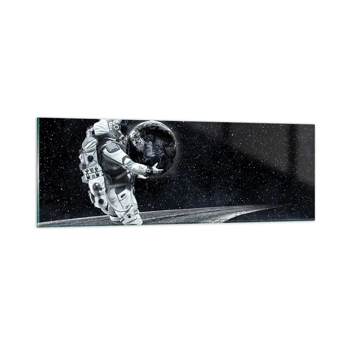 Tablou pe sticlă - Pe Calea Lactee - 90x30 cm