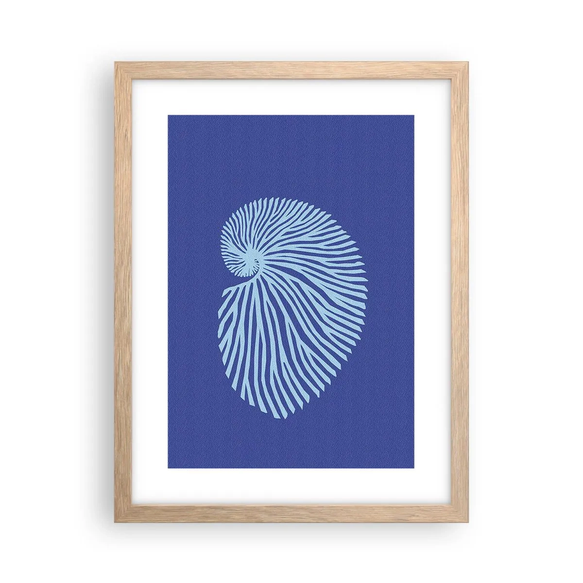 Poster în ramă de stejar deschis - Nașterea cochiliei - 30x40 cm