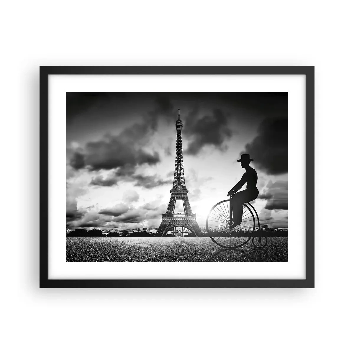 Poster în ramă neagră - Dorul de Belle Epoque - 50x40 cm
