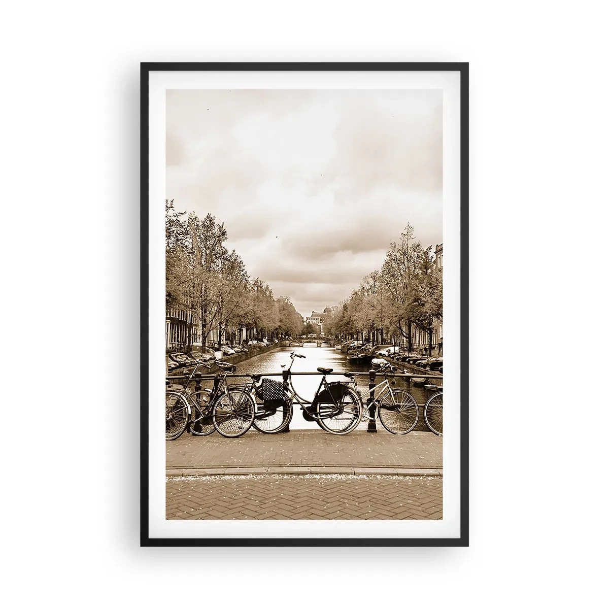 Poster în ramă neagră - Atmosfera olandeză - 61x91 cm