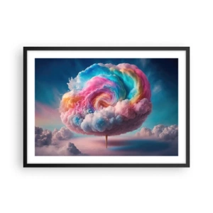 Poster în ramă neagră - Visul unui parc de distracții - 70x50 cm