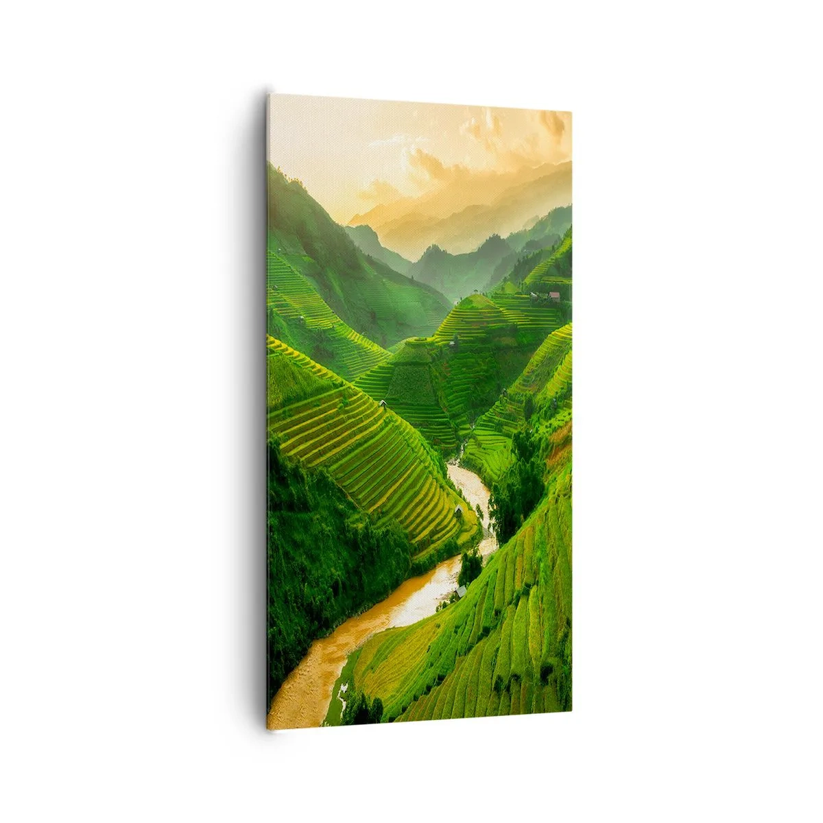Tablou pe pânză - Valea vietnameză - 65x120 cm