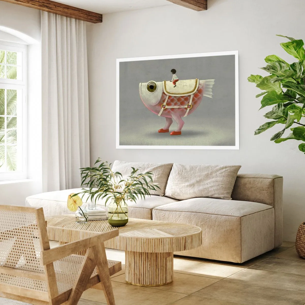 Poster - Călărețul Pescărel - 70x50 cm