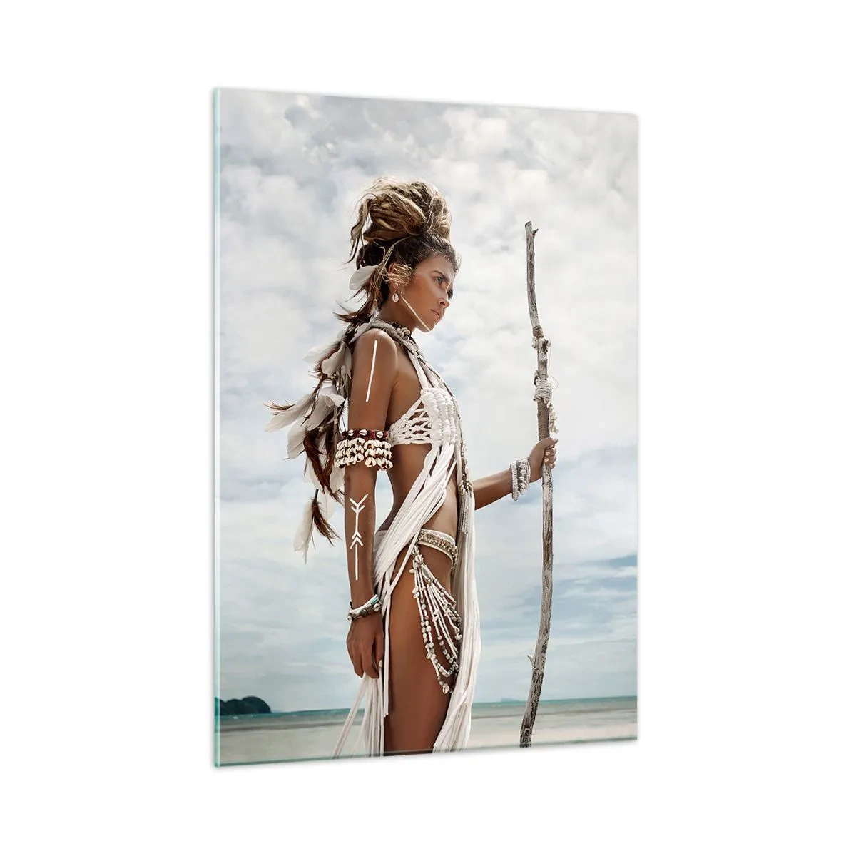 Tablou pe sticlă - Regina tropicelor - 50x70 cm
