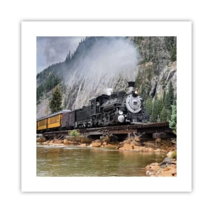 Poster - Și încotro? Unde? - 40x40 cm