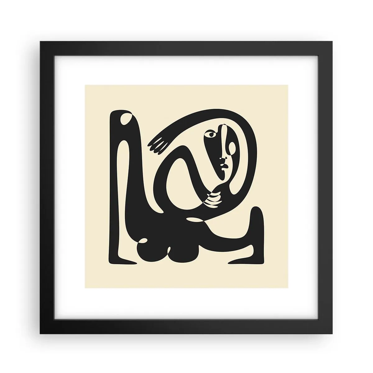 Poster în ramă neagră - Aproape Picasso - 30x30 cm