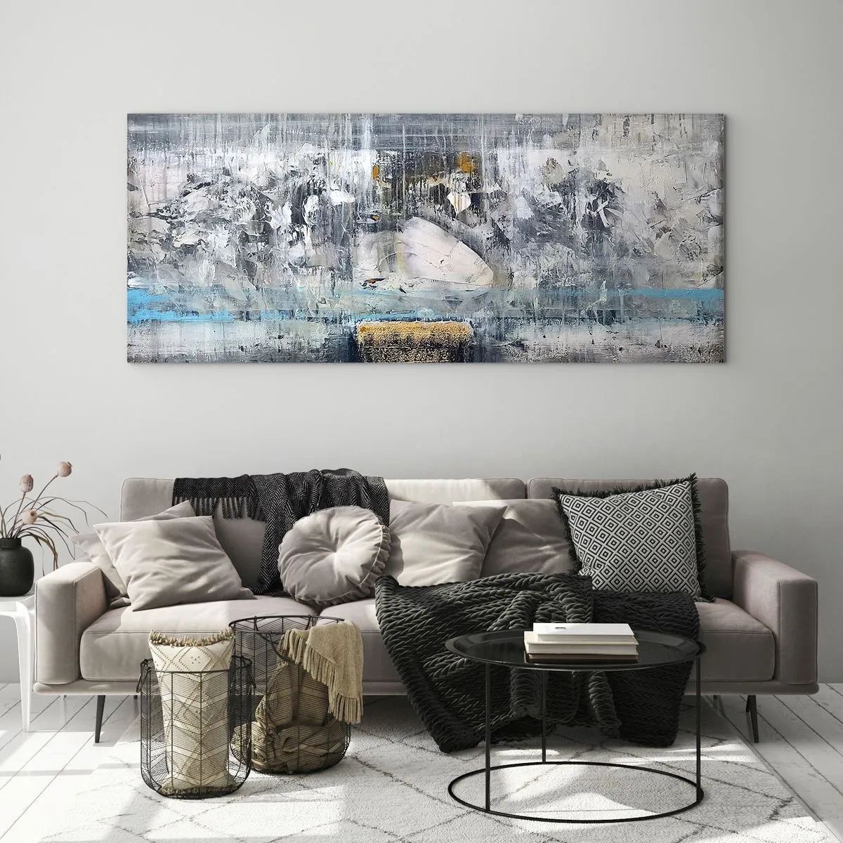 Tablou pe sticlă - Ca pe gheață, ca pe asfalt - 100x40 cm