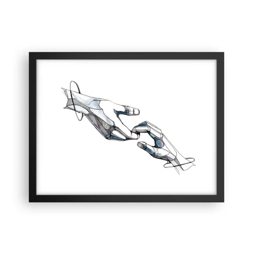 Poster în ramă neagră - Gest frumos - 40x30 cm