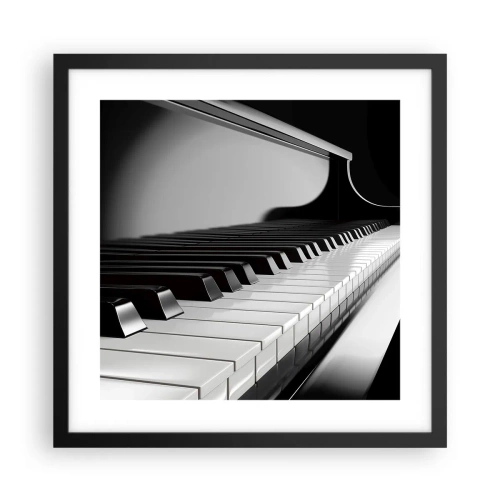 Poster în ramă neagră - Armonia formelor și a culorilor - 40x40 cm