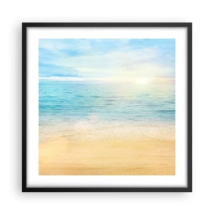 Poster în ramă neagră - Marele albastru - 50x50 cm