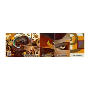 Mostră tapet Premium Sand - Magii - religii - ritualuri - Abstracția, Berbec, Grafică - 100x30 cm