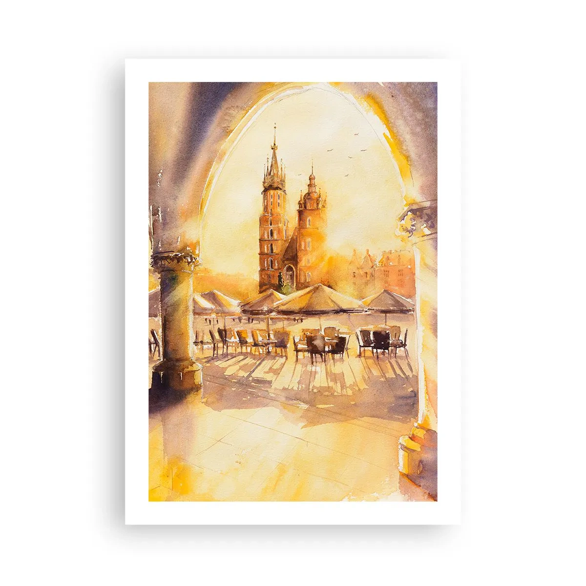 Poster - Răsărit în Cracovia - 50x70 cm