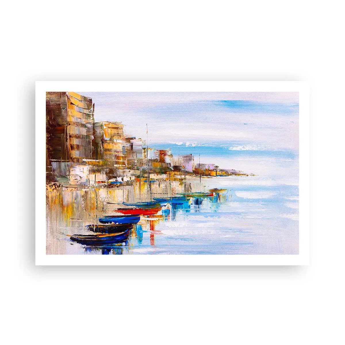 Poster - Port urban multicolor - 91x61 cm
