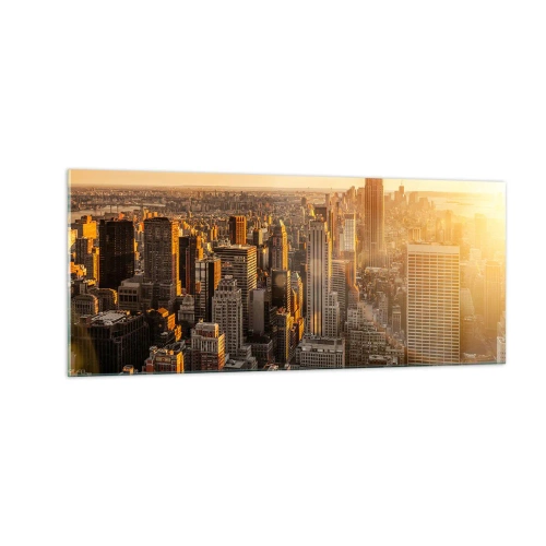 Tablou pe sticlă - Crescând la soare - 100x40 cm