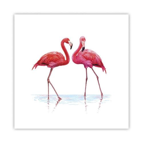 Poster - Pink randez-vous - 30x30 cm