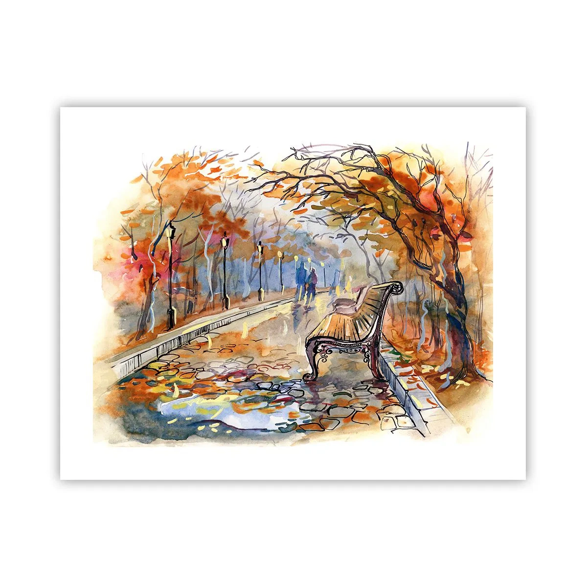 Poster - Pășim împreună în toamnă - 50x40 cm
