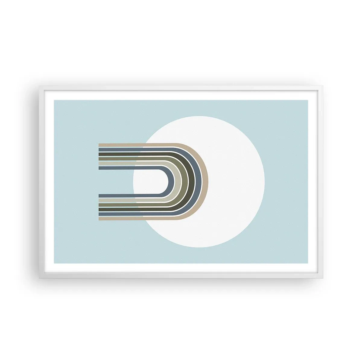 Poster în ramă albă - Atracție irezistibilă - 91x61 cm