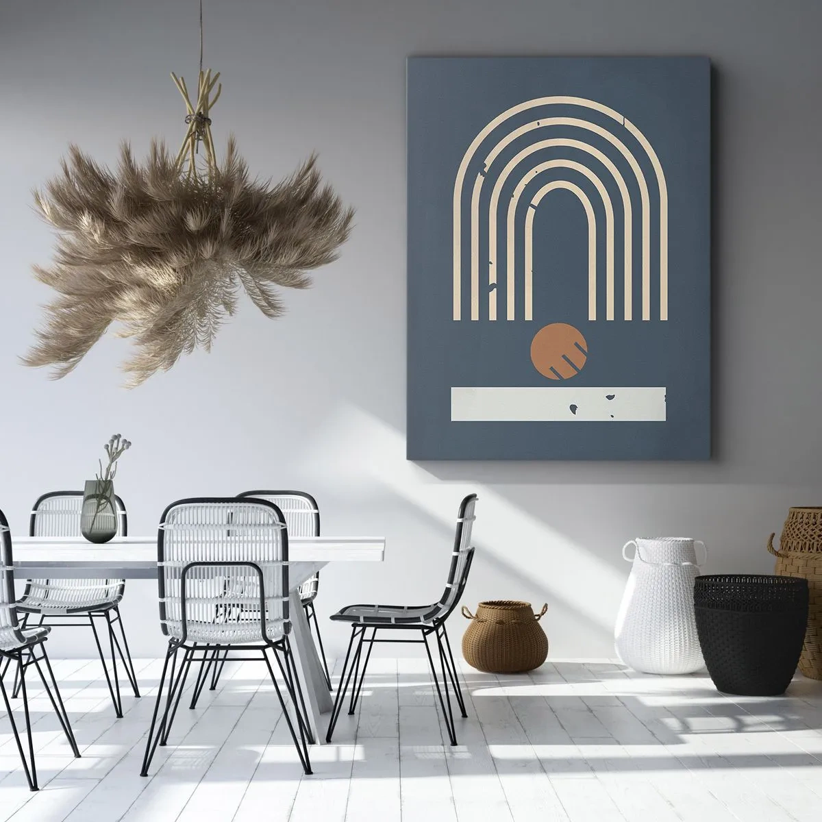 Tablou pe pânză - Geometrie în funcție de rodie - 80x120 cm