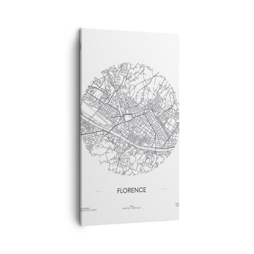 Tablou pe pânză - Anatomia Florenței - 45x80 cm