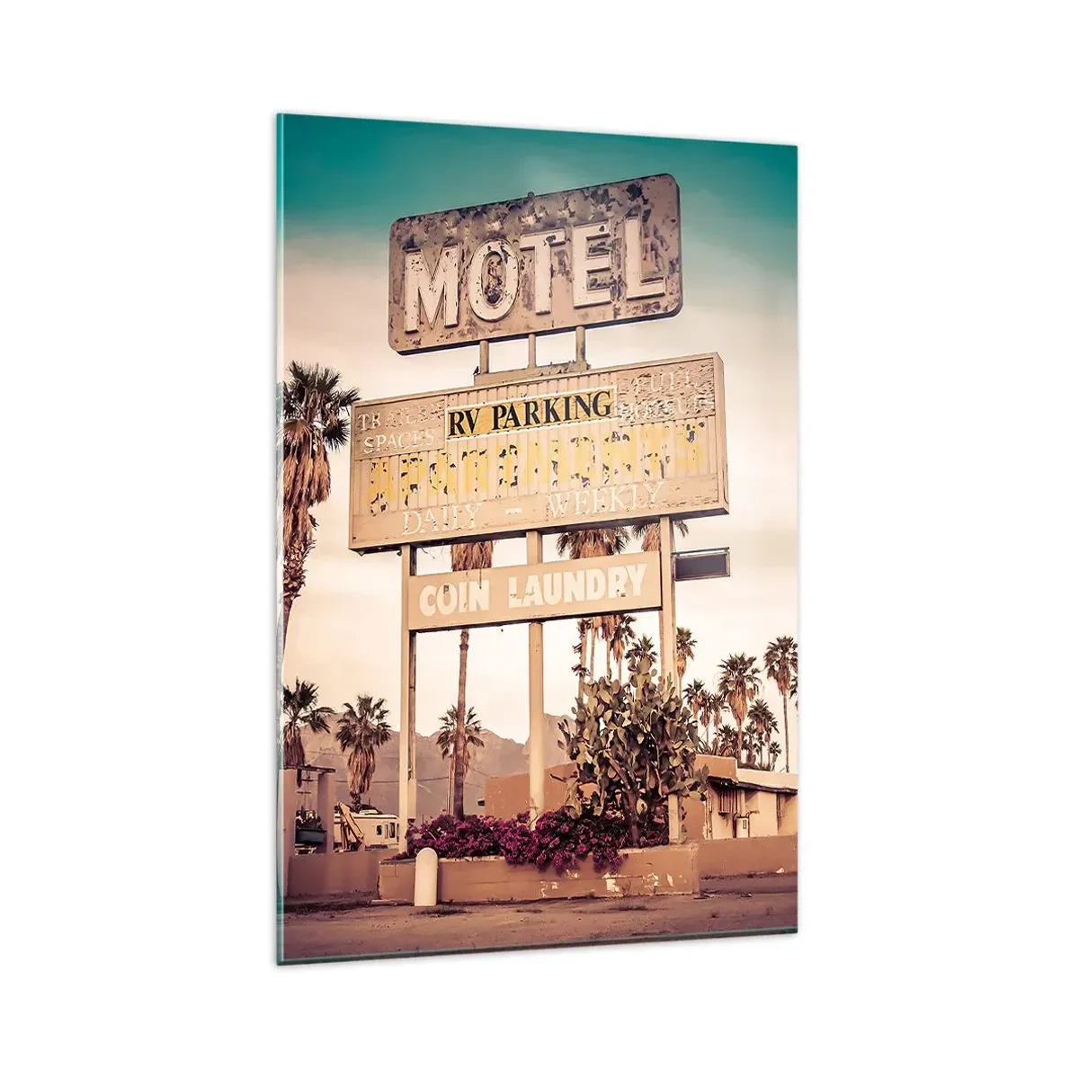 Tablou pe sticlă - Timpul s-a oprit aici - 80x120 cm