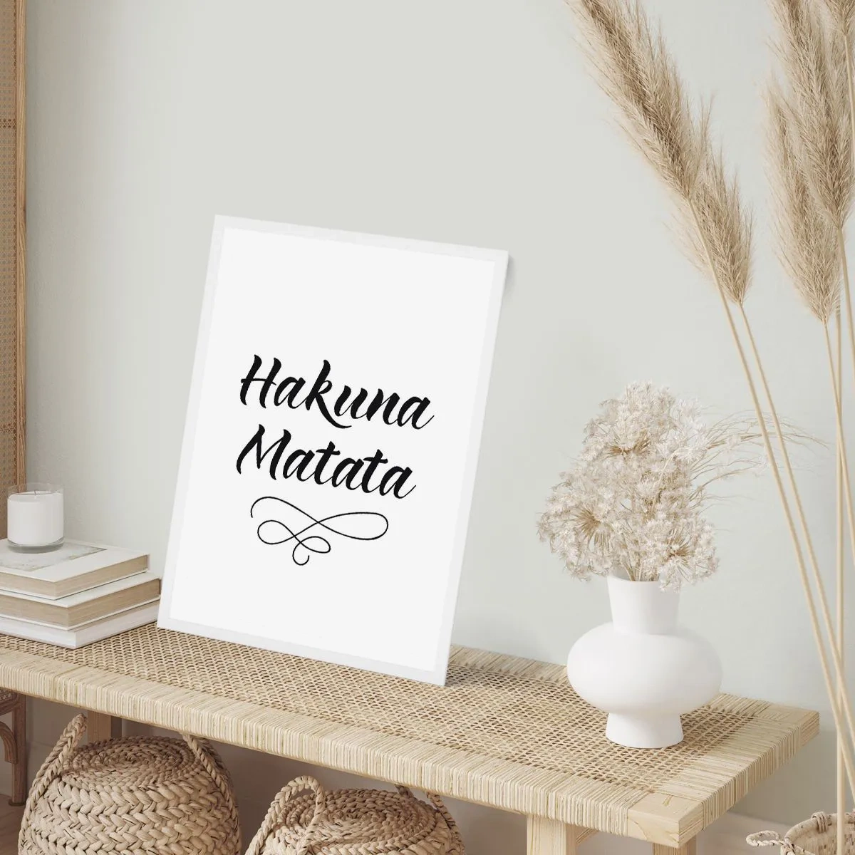 Poster în ramă albă - Cel mai bun sfat - 50x70 cm